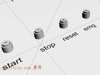 game4automation教程（二十五）设备按钮的组件Interact 3D，以及丝印文字做法