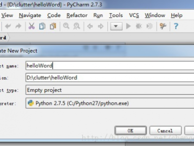 pycharm的使用方法（创建一个python的hello word）