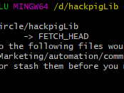 Git冲突：Please commit your changes or stash them before you merge