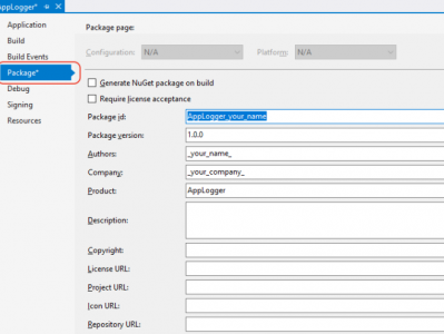 快速入门：使用 Visual Studio 创建和发布 NuGet 包