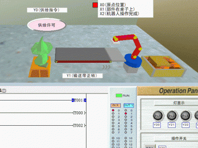 汇川plc的应用题（十一）机器人空闲时上料、控制钻机
